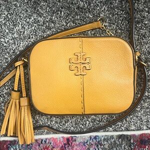 Tory Burch Mustard Crossbody Bag